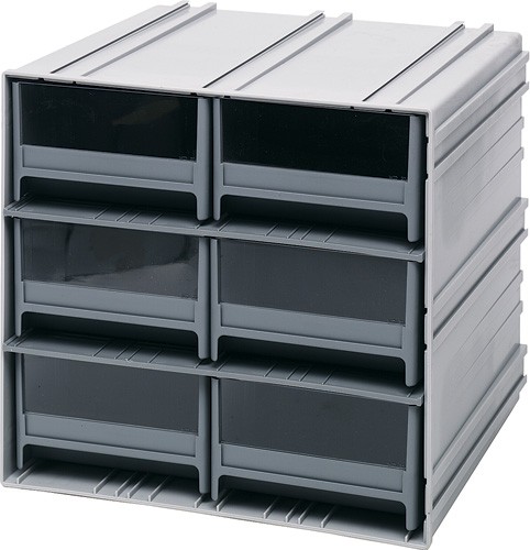 Interlocking Plastic Bin Small Parts Storage Cabinet Qic 64