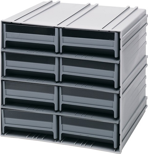 Interlocking Plastic Bin Small Parts Storage Cabinet Qic 83