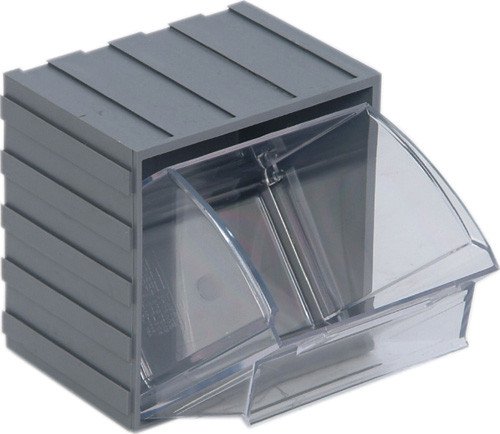 Individual Clear Tip Out Bin Small Parts Organizer - QTB406