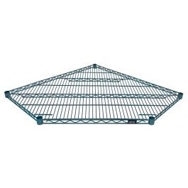 Proform Green Epoxy Corner Wire Shelf - 1836CRNP 