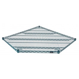 Proform Green Epoxy Corner Wire Shelf - 2442CRNP