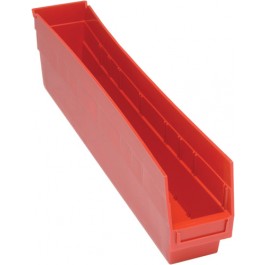 Red Plastic Storage Bins