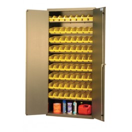 Plastic Storage Bin Security Cabinets