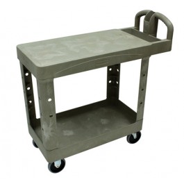 2-Shelf Utility Cart Flat Shelf