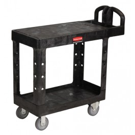 2-Shelf Utility Cart Flat Shelf