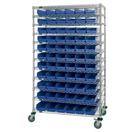 Plastic Storage Bin Wire Shelving Units