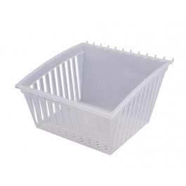 CrateBox Tilt Medium Clear Unihook Plastic Bin