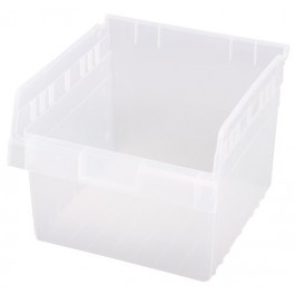 Clear Plastic Shelf Bins QSB809CL