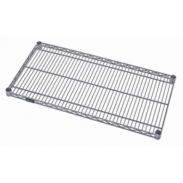 21" x 24" Gray Epoxy Wire Shelf