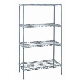Gray Epoxy Wire Shelving 24" x 36" x 54"