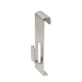 Chrome Flush Notch Gridwall Hooks