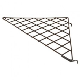 Gridwall Triangular Shelf Semigloss Black