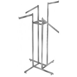 4-Way Rectangular Tubing Garment Rack