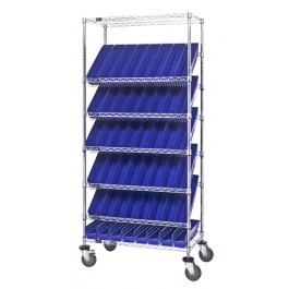 Plastic Storage Bin Wire Shelving Units