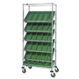 Plastic Storage Bin Wire Shelving Units