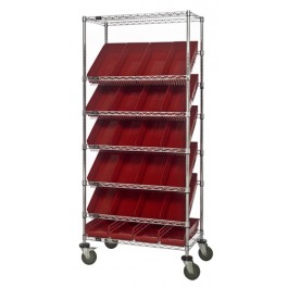 Plastic Storage Bin Wire Shelving Units