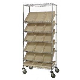 Plastic Storage Bin Wire Shelving Units