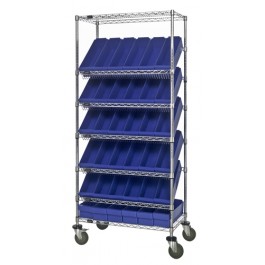 Plastic Storage Drawer Wire Shelving Units