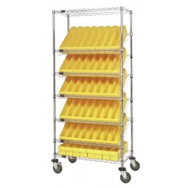 Plastic Storage Drawer Wire Shelving Units