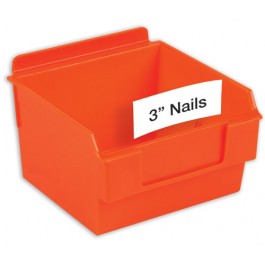 Slatwall Plastic Bin Printable Labels