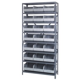 Gray Storage Bin Steel Shelving Systems