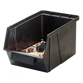 Conductive ESD Plastic Storage Bin with Parts