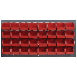 Wall Mount Louvered Panel with Plastic Hang Bins - QLP-3619-220-32 ...