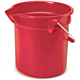 14-Quart Round Bucket Red