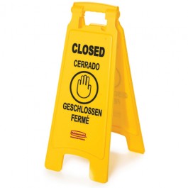 Closed Folding Floor Sign