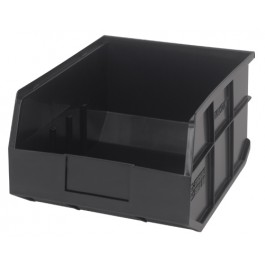 Plastic Stackable Shelf Bins SSB445 Black