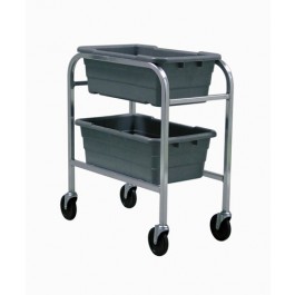 Rack with Gray Tubs