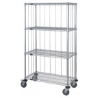 Enclosed Wire Shelving Carts