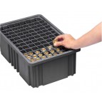 Conductive ESD Plastic Storage Container Long Dividers