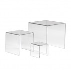 Set of 3 Acrylic Display Risers - ADR-S357