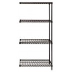 AD86-3048BK Black Epoxy Wire Shelving Add-On Kit