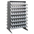 Clear Plastic Storage Bin Sloped Shelving Pick Rack