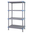 Millenia 62"H 4-Tier Solid Shelving Unit - QP62SS-4