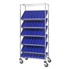 Plastic Storage Bin Wire Shelving Units
