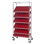 Plastic Storage Bin Wire Shelving Units