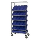 Plastic Storage Drawer Wire Shelving Units