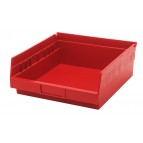 Plastic Shelf Bins QSB109 Red