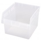 Clear Plastic Shelf Bin QSB803CL