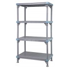 Millenia 86" 4-Tier Solid Shelving Unit - QP215486SS-4