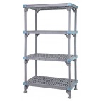 Millenia 50" 4-Tier Vented Shelving Unit - QP183650VS-4