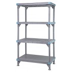Millenia 62" 3 Vented 1 Solid Shelving Mixed Unit - QP214262V3S1