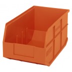 Plastic Stackable Shelf Bins SSB443 Orange