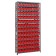 Plastic Shelf Bin Steel Shelving Units - Red