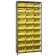 Plastic Storage Bin Steel Shelving System Yellow