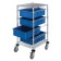 Blue Plastic Bin Transport Cart