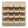 Louvered Wall  Panel with Plastic Bins Ivory